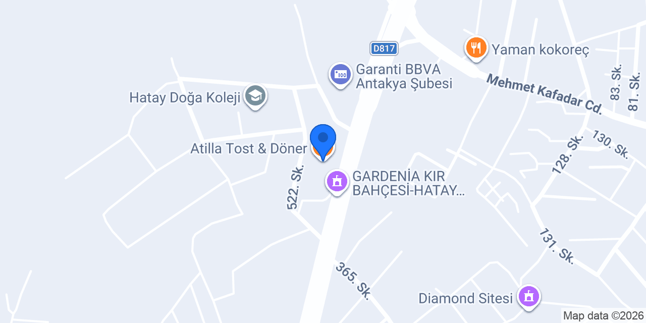 Atilla Tost & Döner konumu