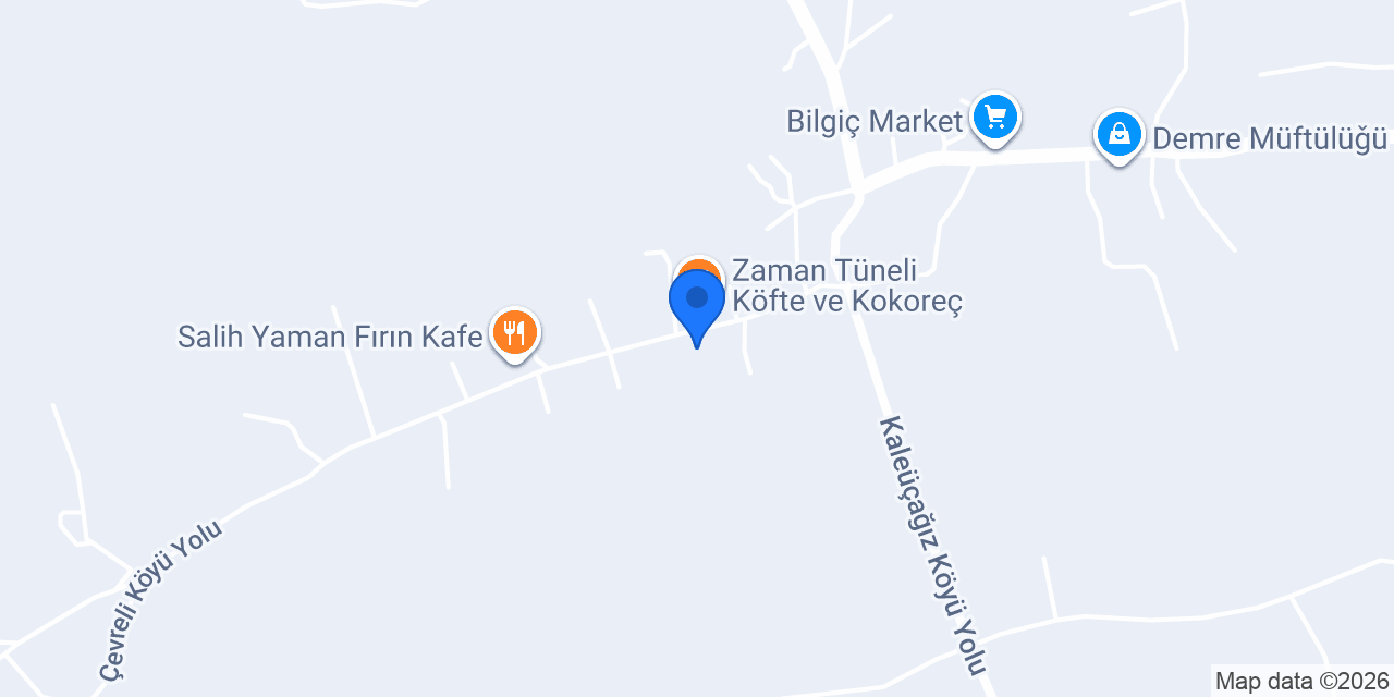 Tyberissos Bahçe Kafe konumu