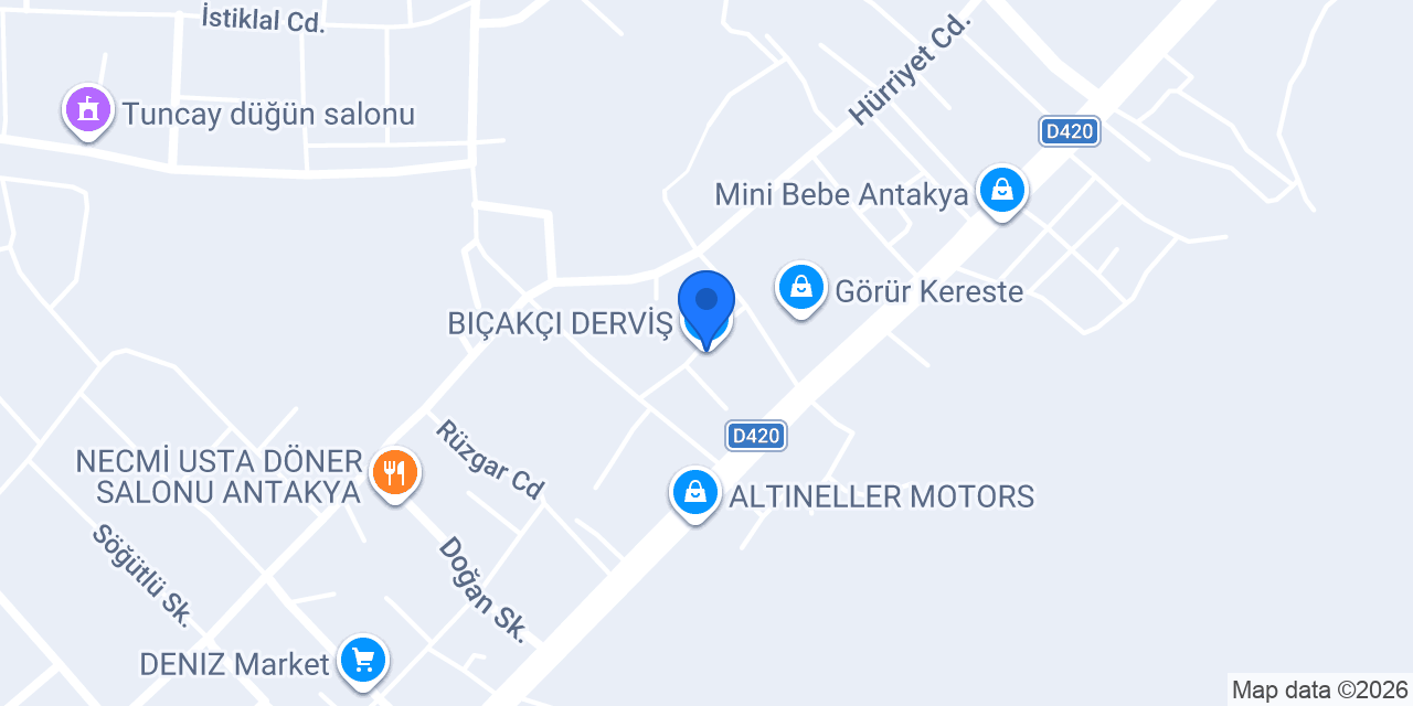 BIÇAKÇI DERVİŞ konumu