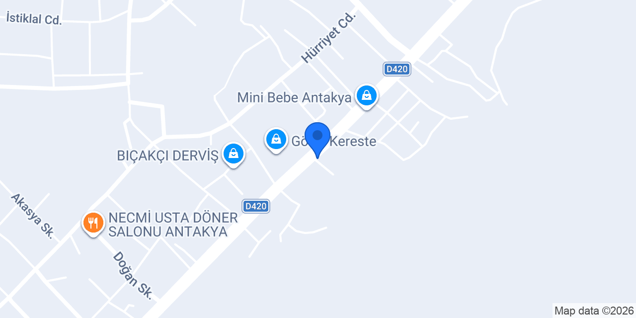 Hatay Duş konumu