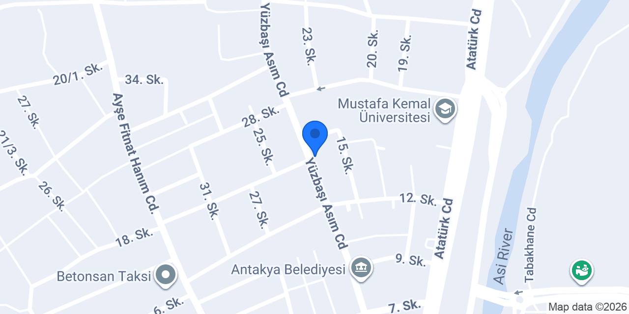 Yusuf Ateş Taksi Hatay konumu