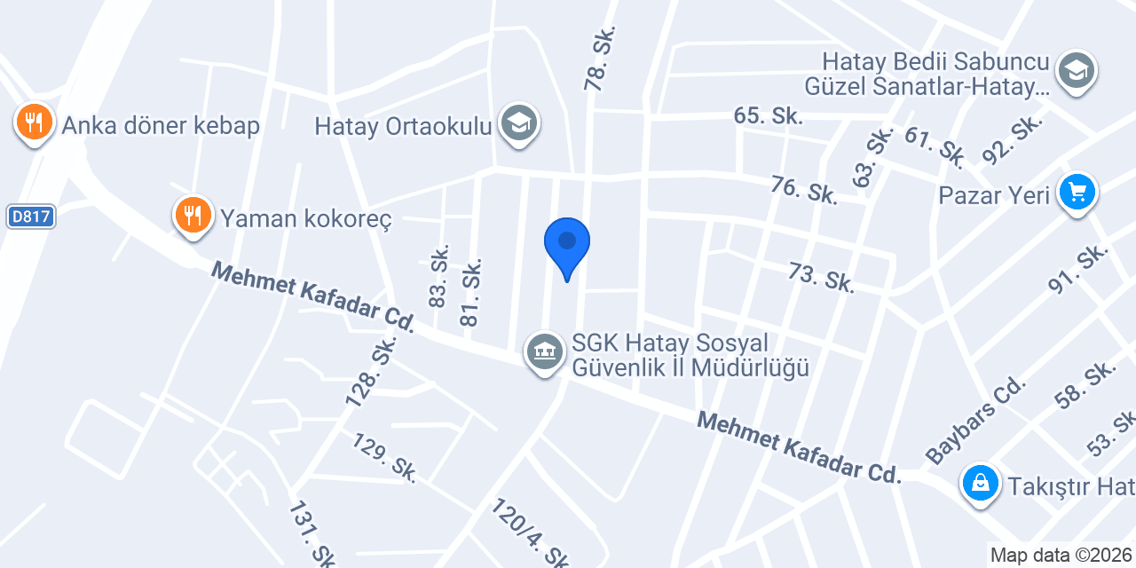 Bahar kasap ve kebap salonu konumu