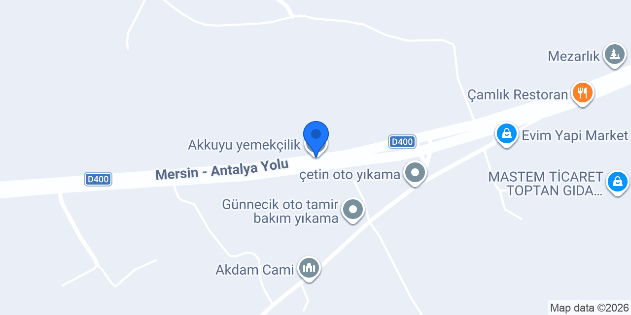 Akkuyu yemekçilik konumu