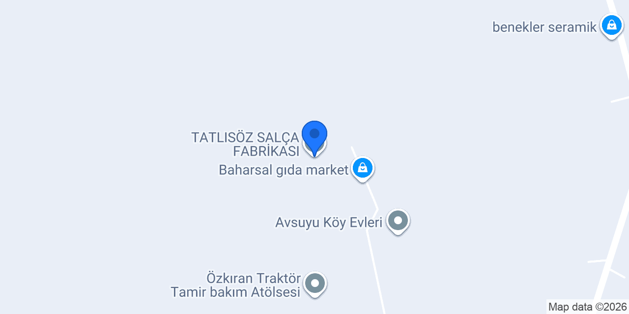 TATLISÖZ SALÇA FABRİKASI konumu
