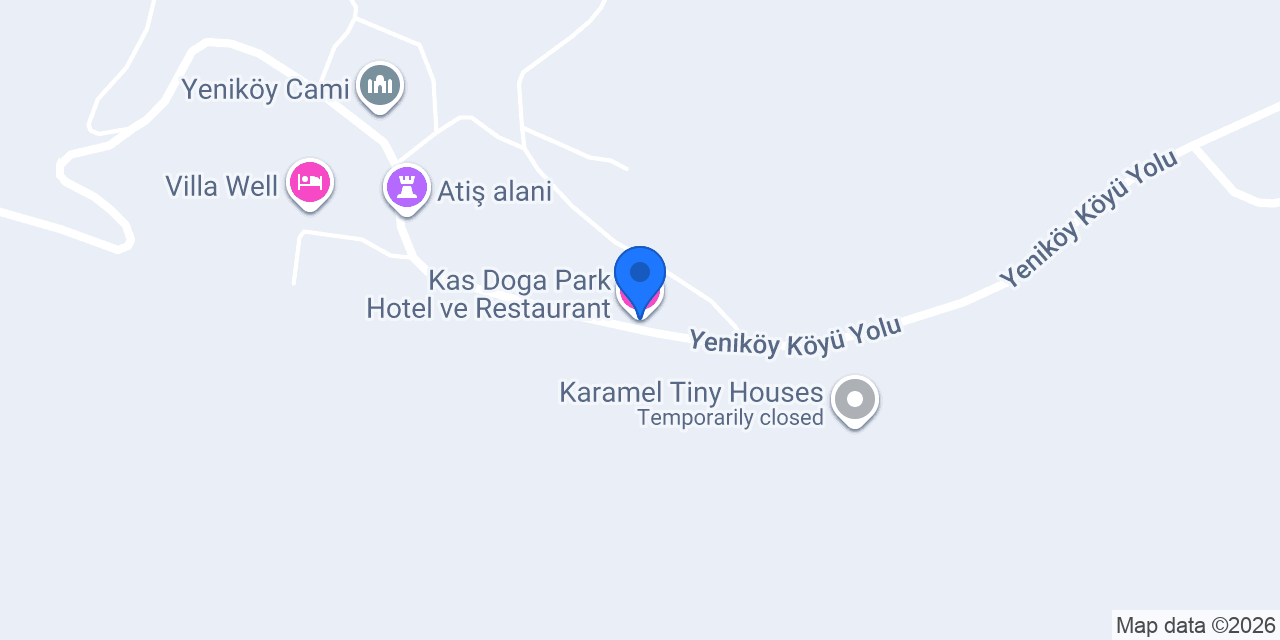 Kas Doga Park Hotel ve Restaurant konumu