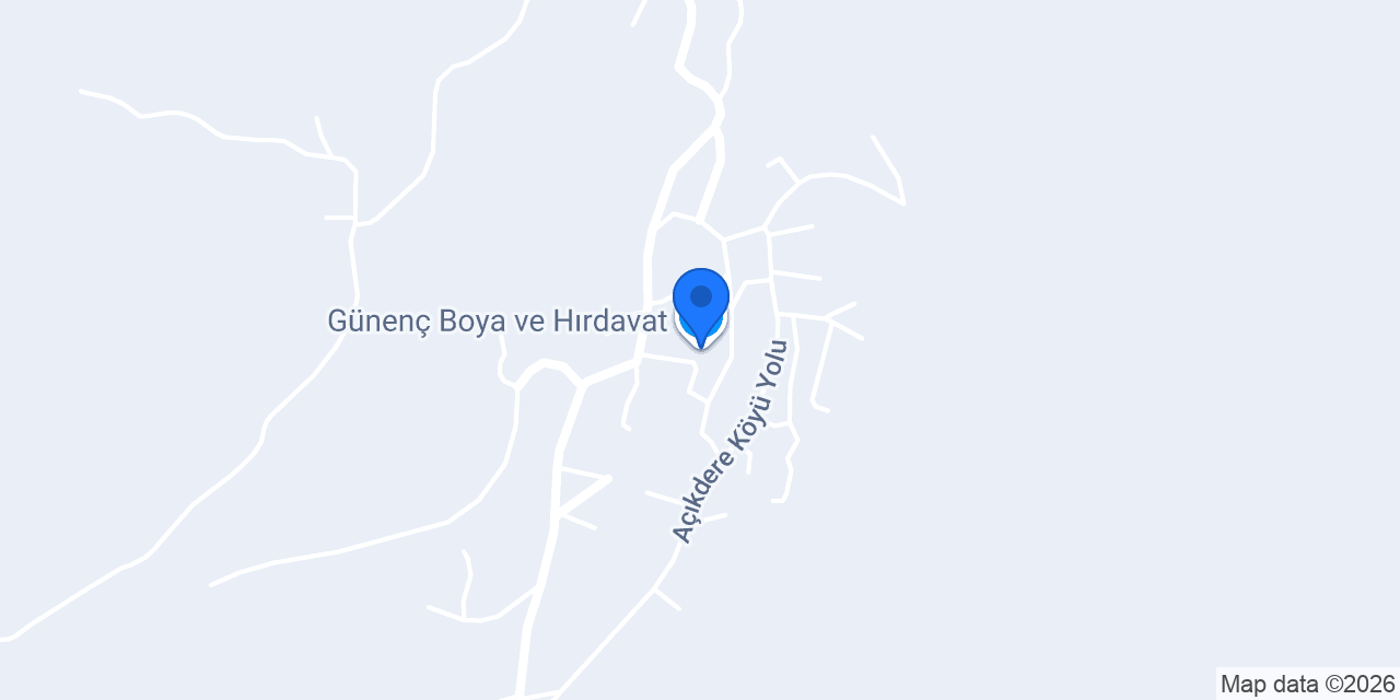 Günenç Boya ve Hırdavat konumu