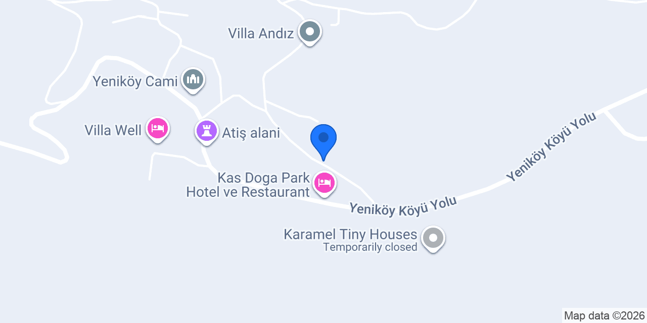 Natura Green Yeniköy/Kaş konumu