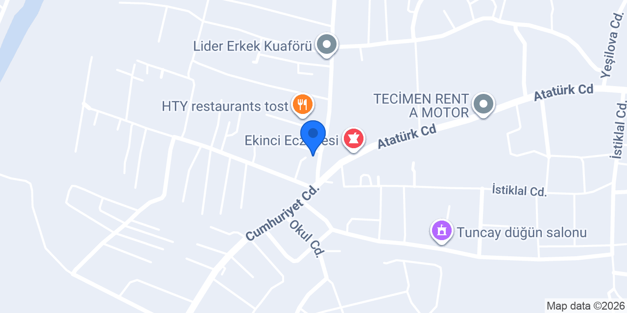 YAKAMOZ DÖNER VE KEBAB konumu