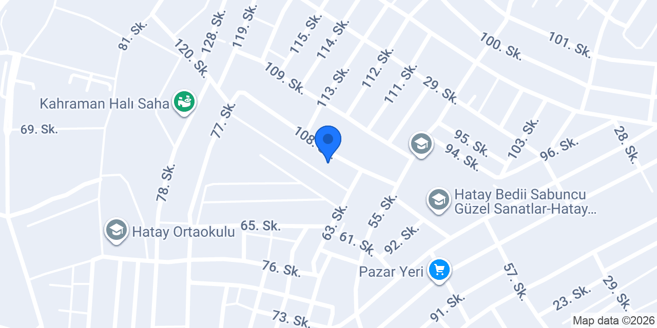 Antakya Feridun Tınaztepe İlkokulu konumu