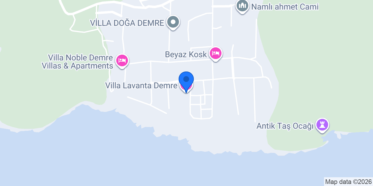 Villa Lavanta Demre konumu