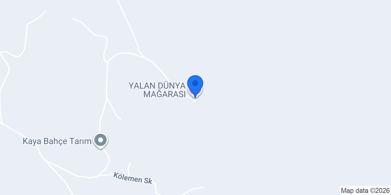 YALAN DÜNYA MAĞARASI konumu