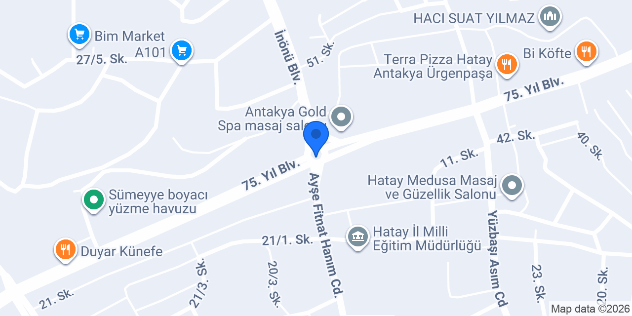 Antakya Müze Taksi Tolga konumu