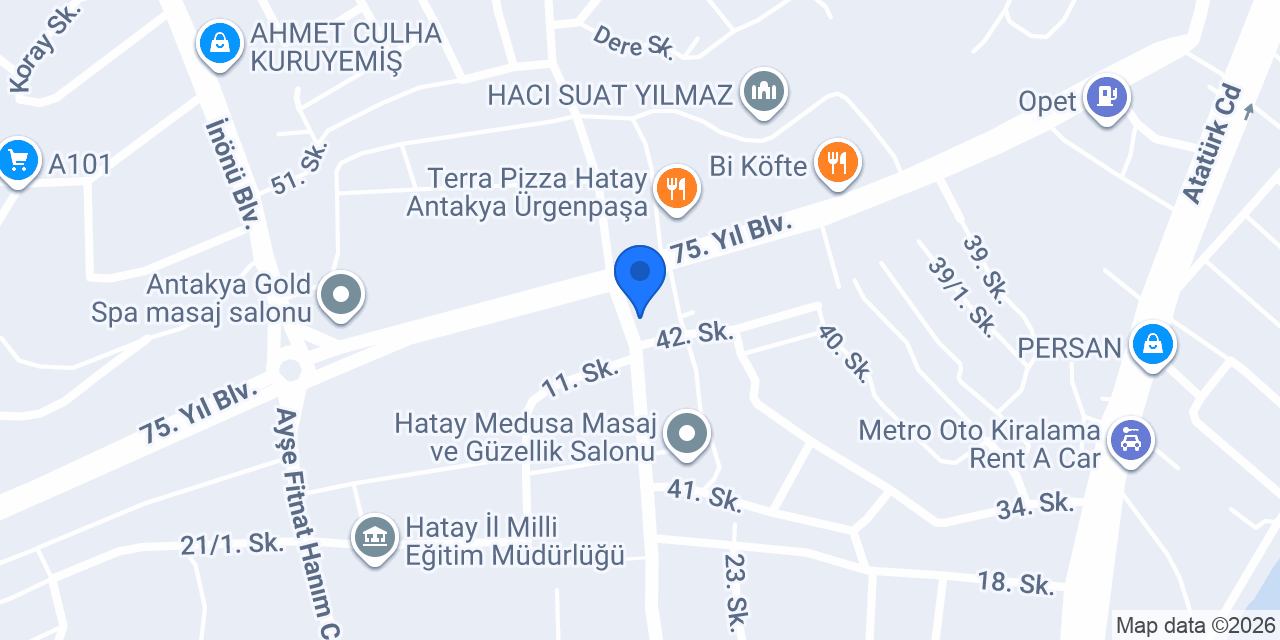 Peri Petshop ve Olta konumu