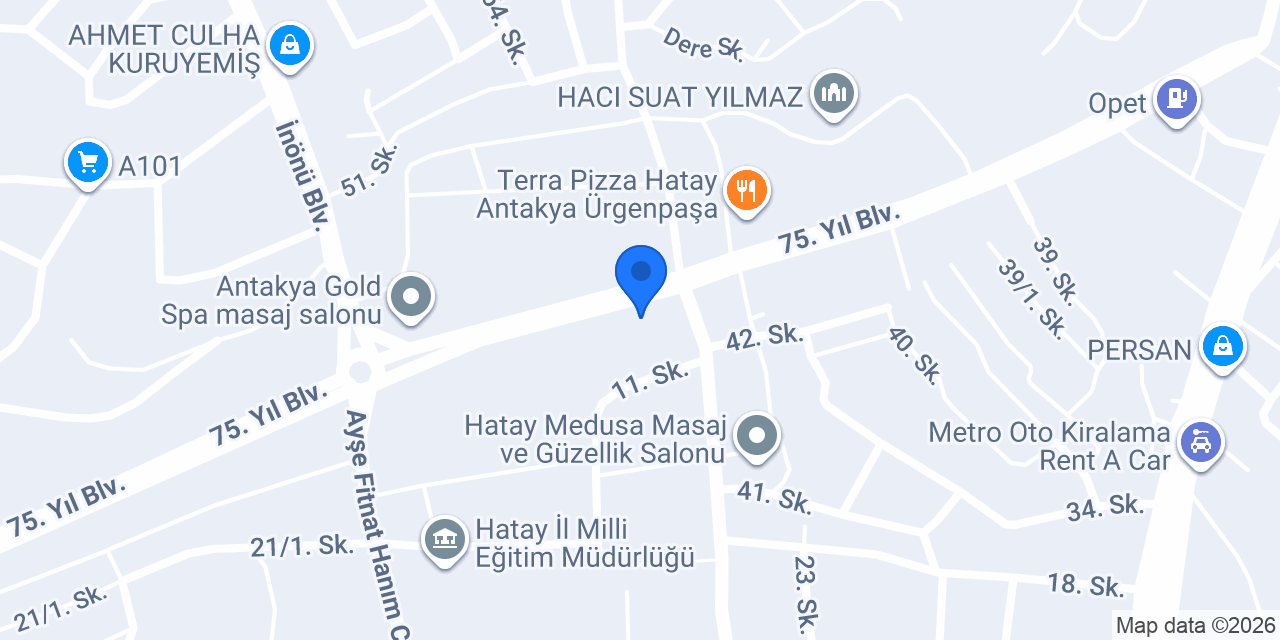 Hatay Özel Ders konumu
