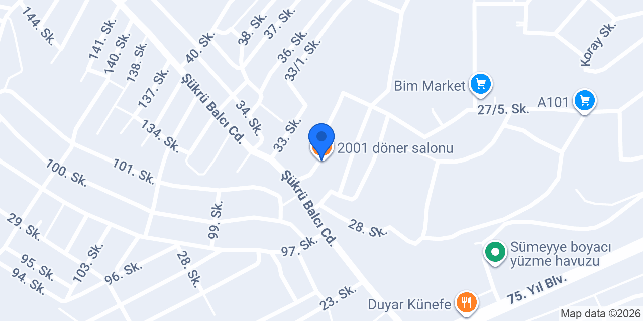2001 döner salonu konumu