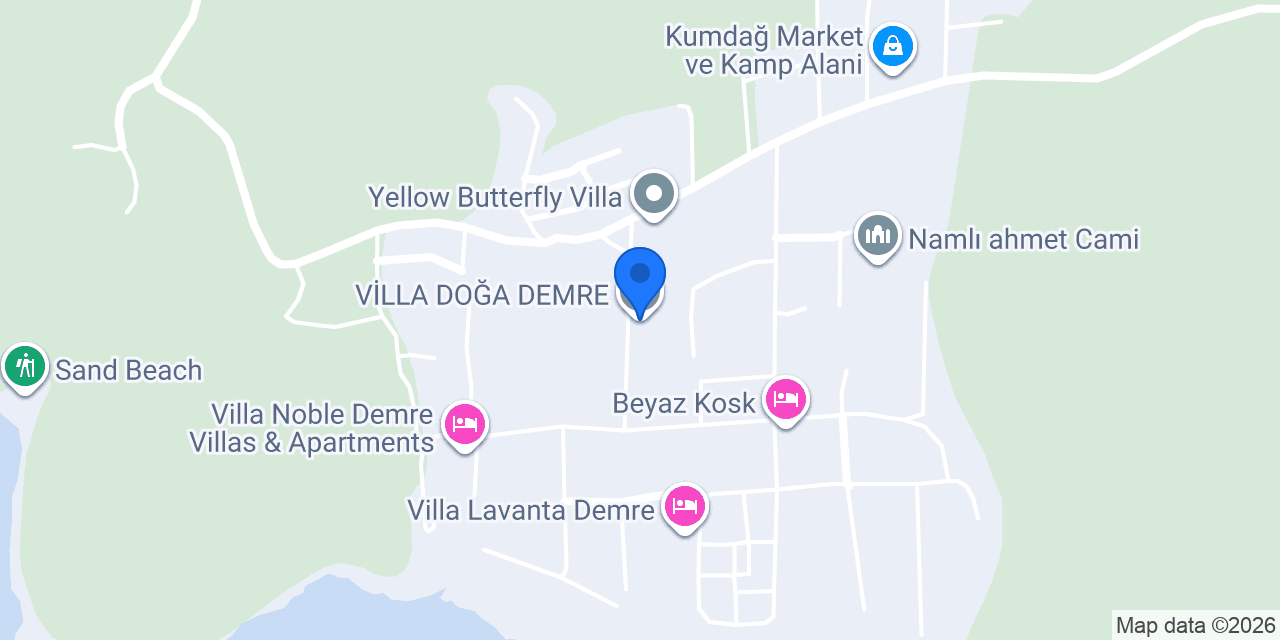 VİLLA DOĞA DEMRE konumu