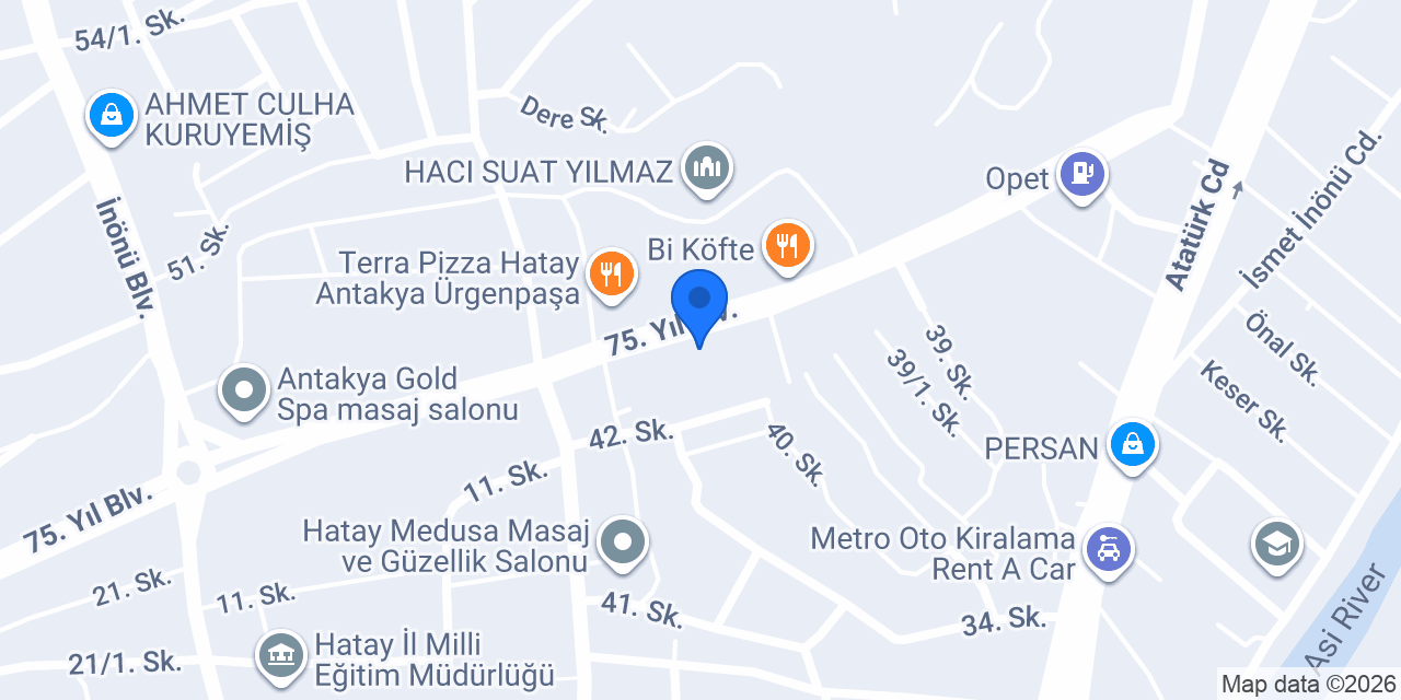 Modalife 75.Yıl Bulvarı konumu