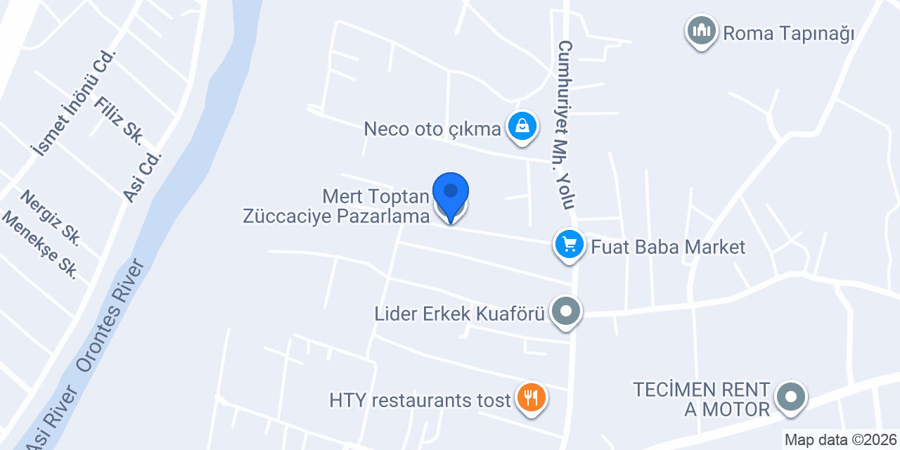 Mert Toptan Züccaciye Pazarlama konumu