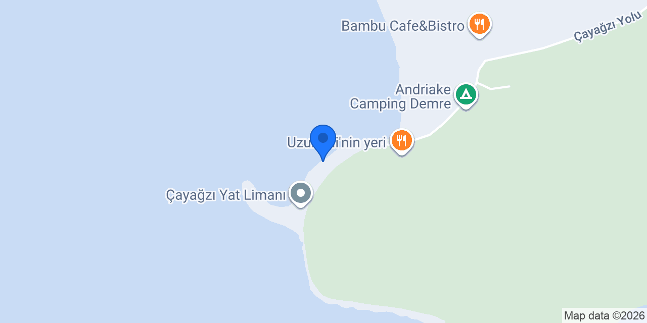 Kekova Özel Tekne Turu Blue Route konumu