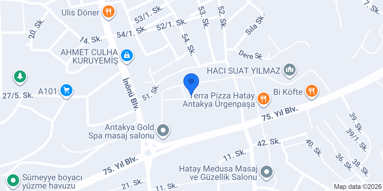 Antakya hızlı taksi konumu