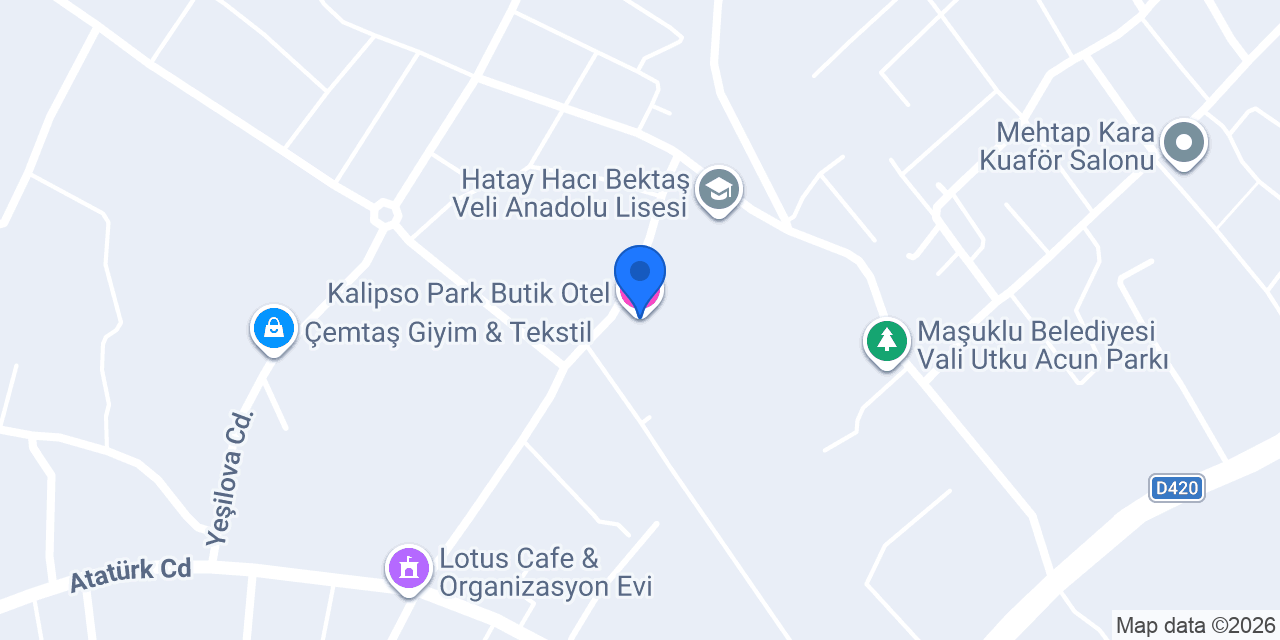 Kalipso Park Butik Otel konumu