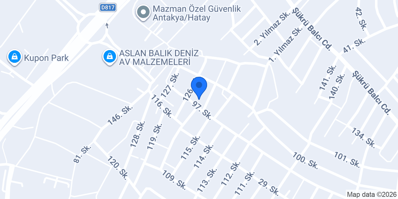 Hatay İl Emniyet Müdürlüğü konumu