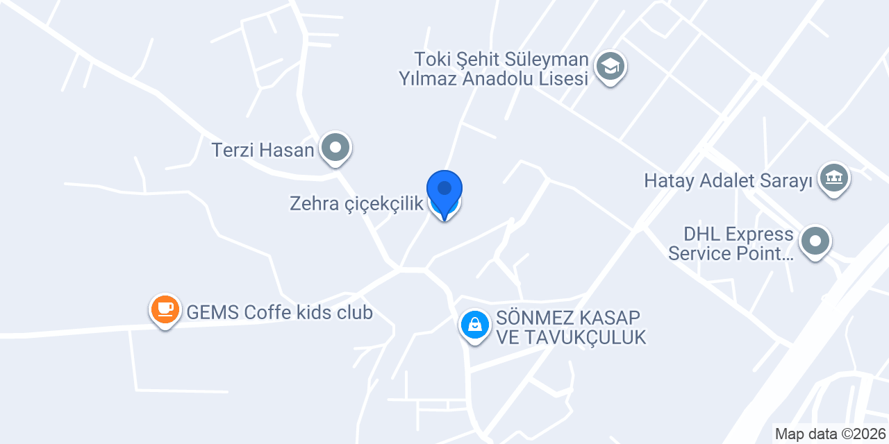 Zehra çiçekçilik konumu