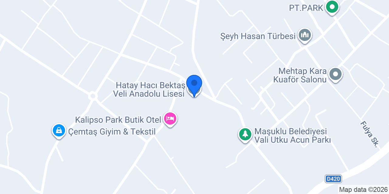 Hatay Hacı Bektaş Veli Anadolu Lisesi konumu