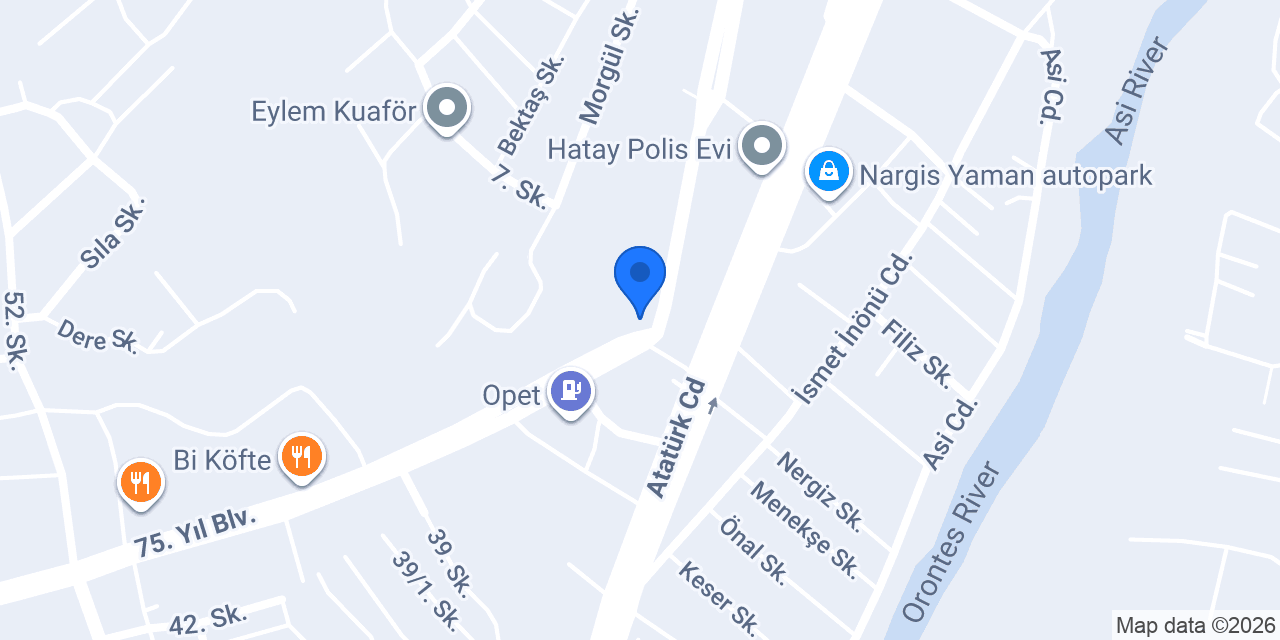 chp hatay il başkanlıgi konumu