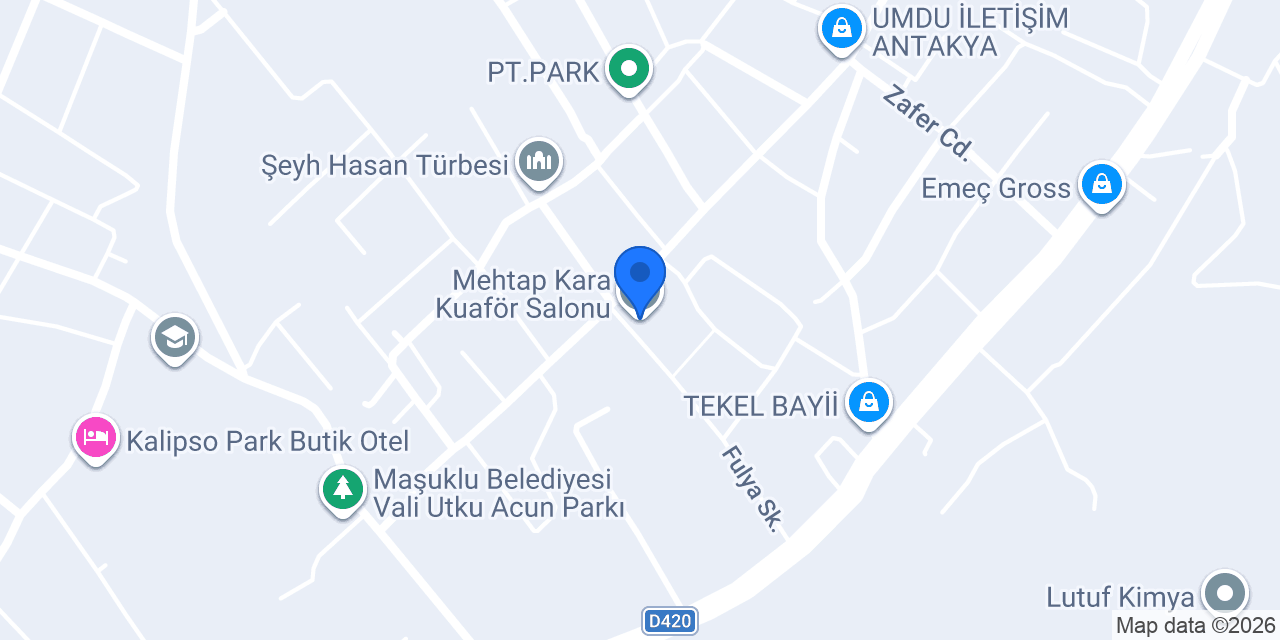 Mehtap Kara Kuaför Salonu konumu