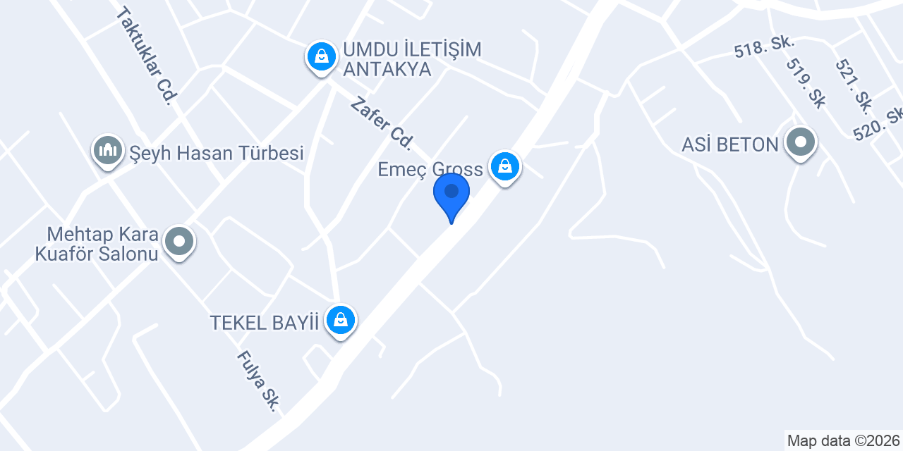 Ahm Kazar Yapı Market konumu