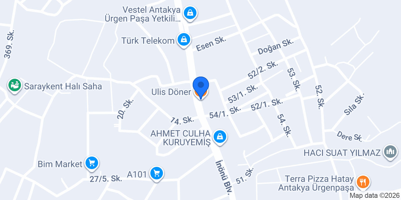 Ulis Döner konumu