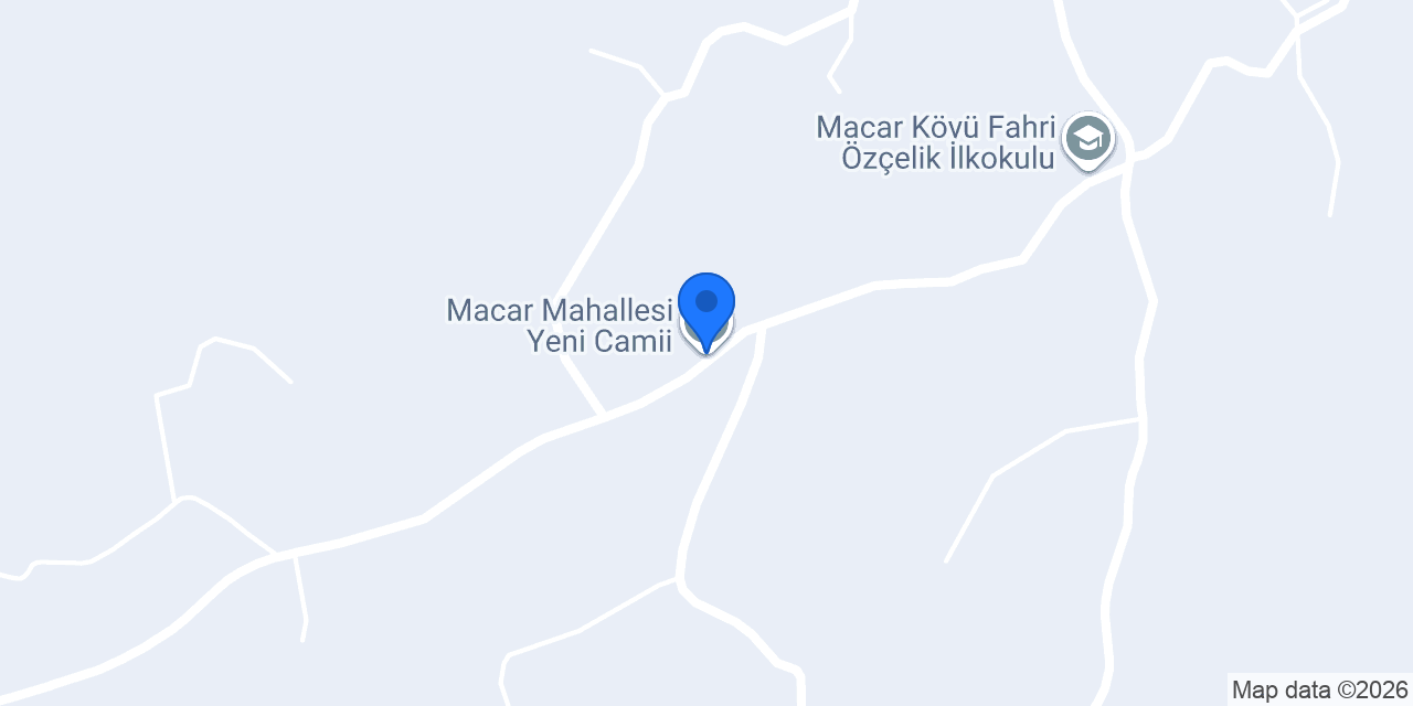 Macar Mahallesi Yeni Camii konumu