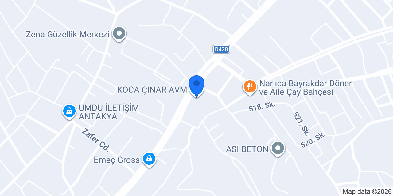 KOCA ÇINAR OYUNCAK konumu
