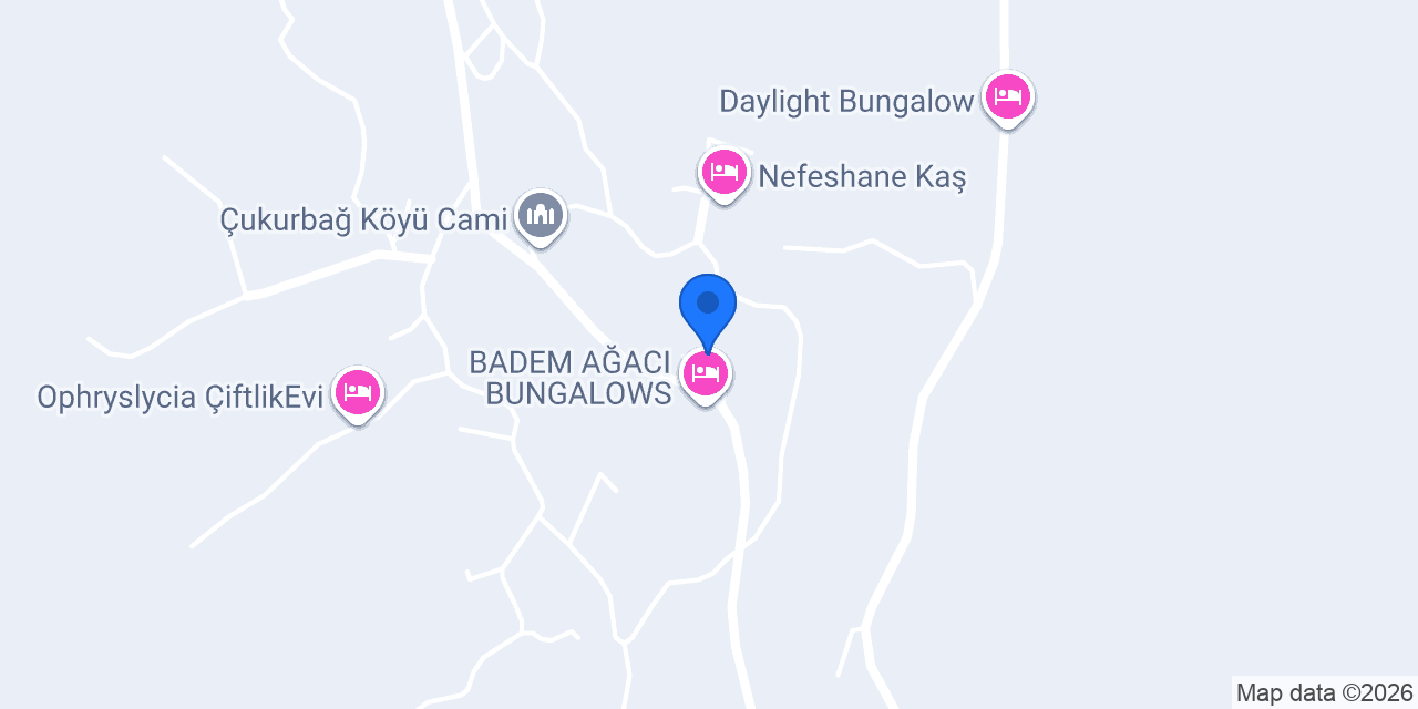 Kaş Kiralık Villam konumu