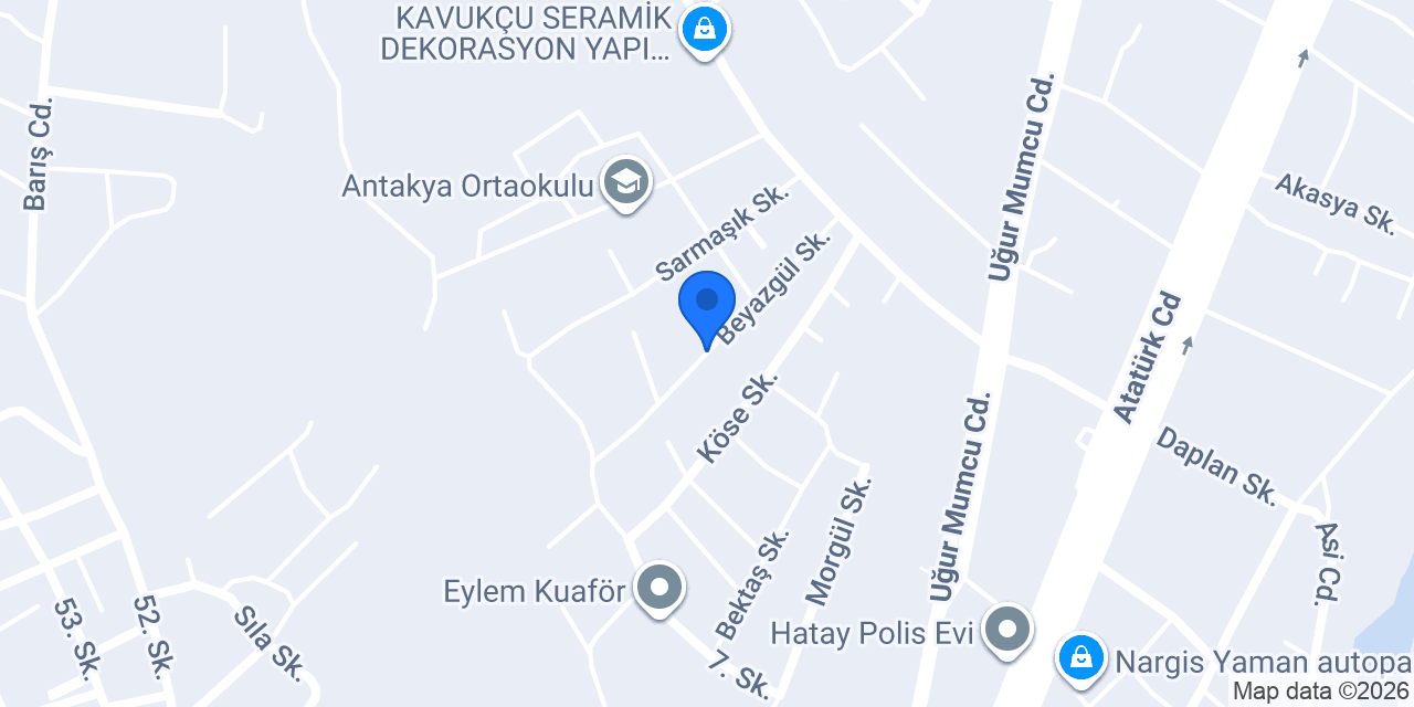 CANER ERKEK KUAFÖRÜ konumu