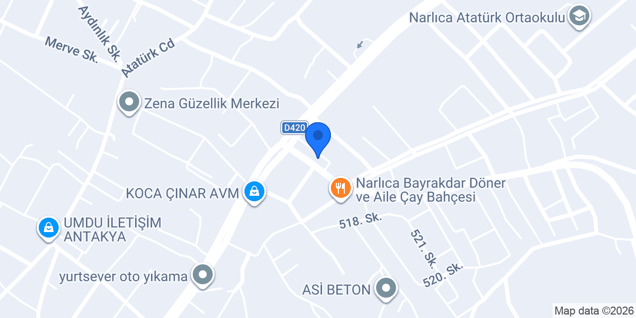 Antakya Kral Döner konumu
