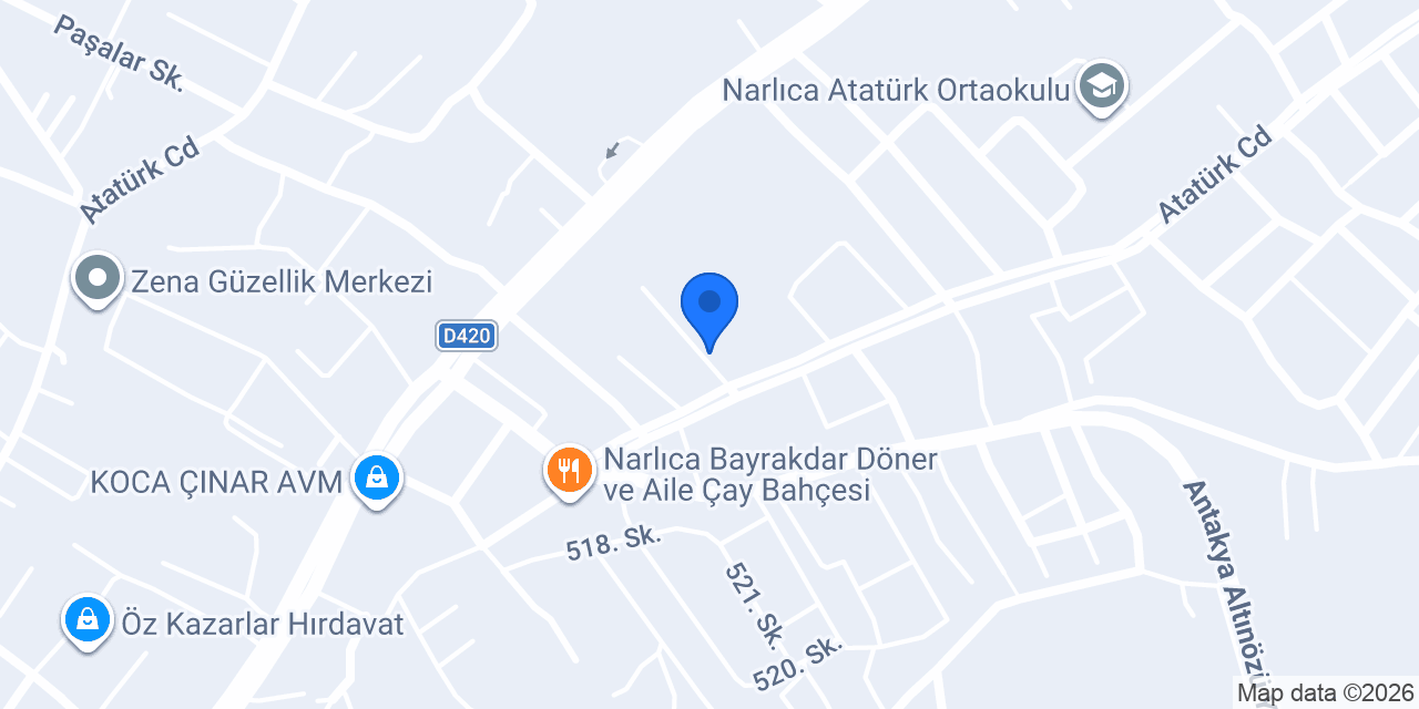 BENEK MOBİLYA konumu