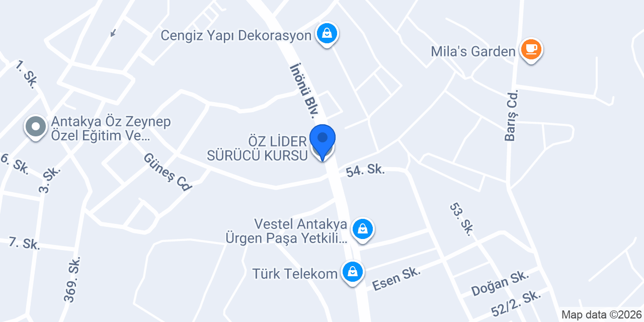 ÖZ LİDER SÜRÜCÜ KURSU konumu