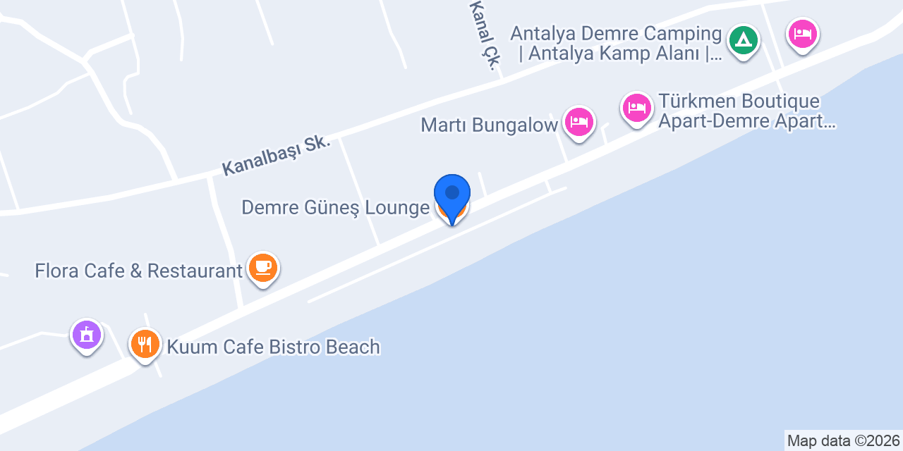 Demre Güneş Lounge konumu