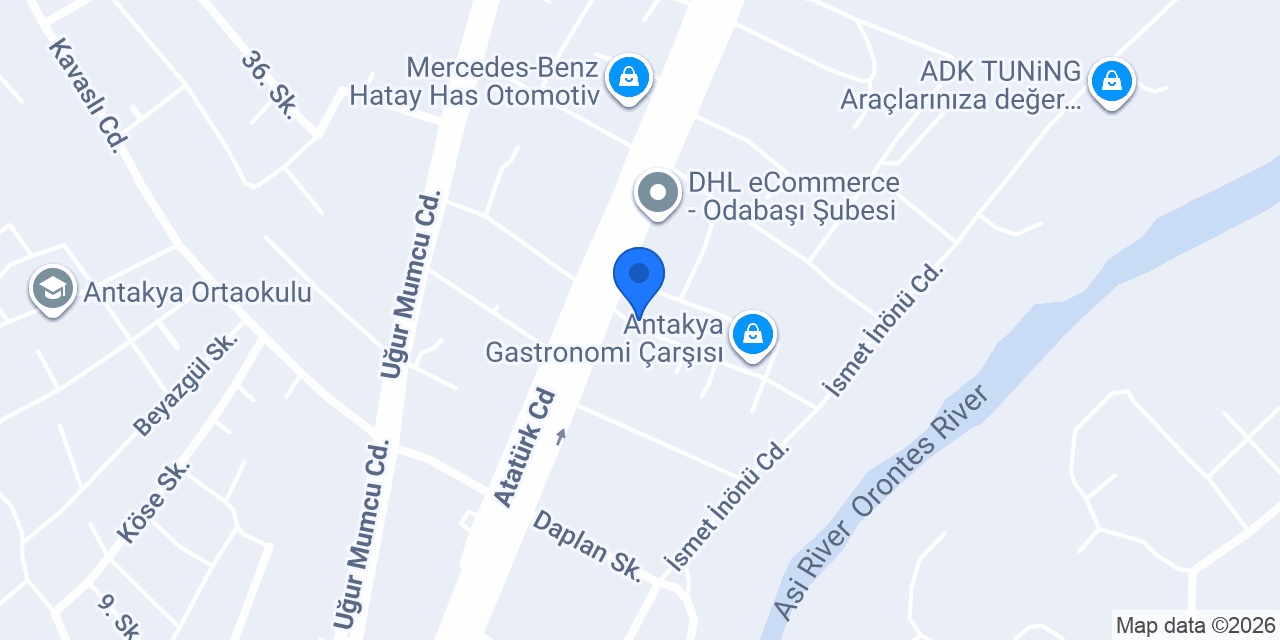 Antik han döner & İskender konumu