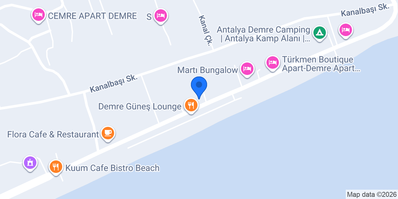 Dut Cafe Demre konumu