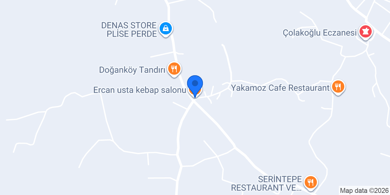 Ercan usta kebap salonu konumu