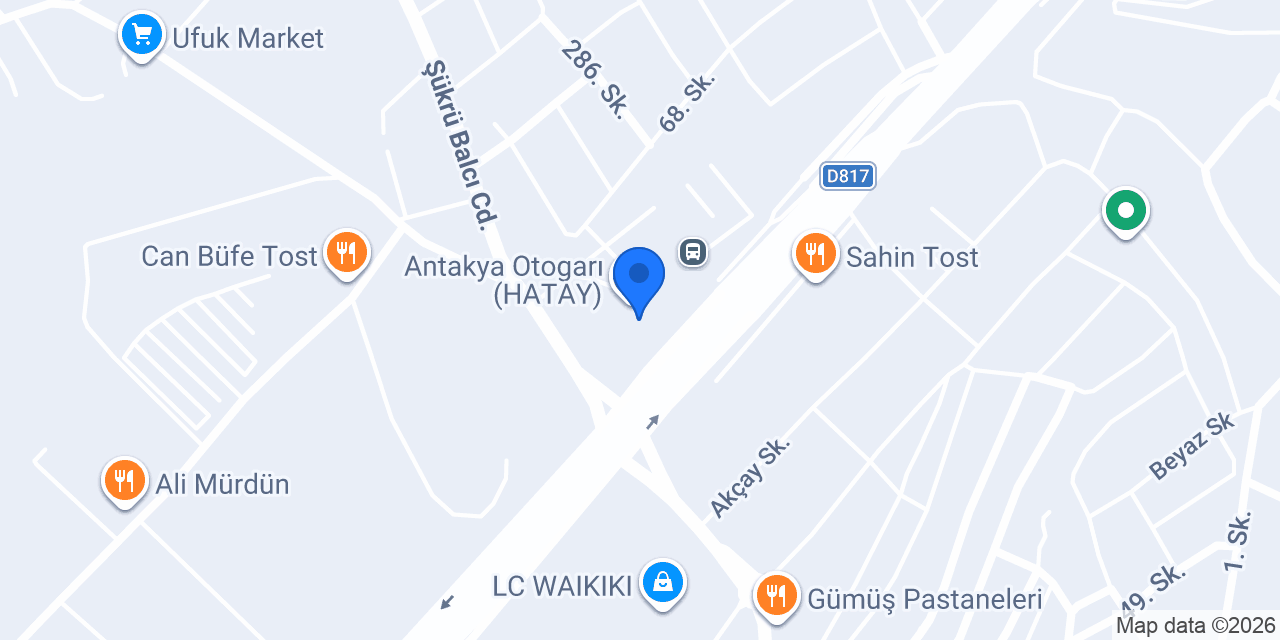 Kamil Koç Hatay konumu