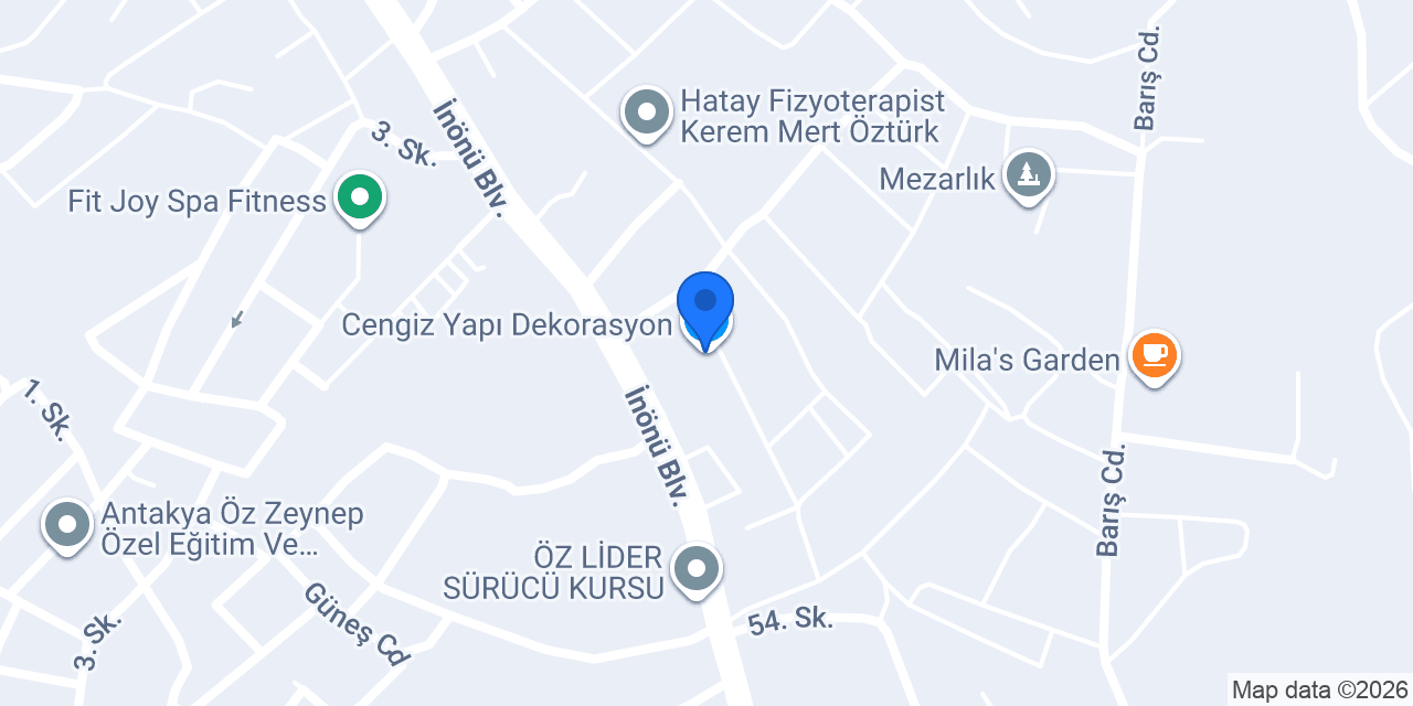 Cengiz Yapı Dekorasyon konumu