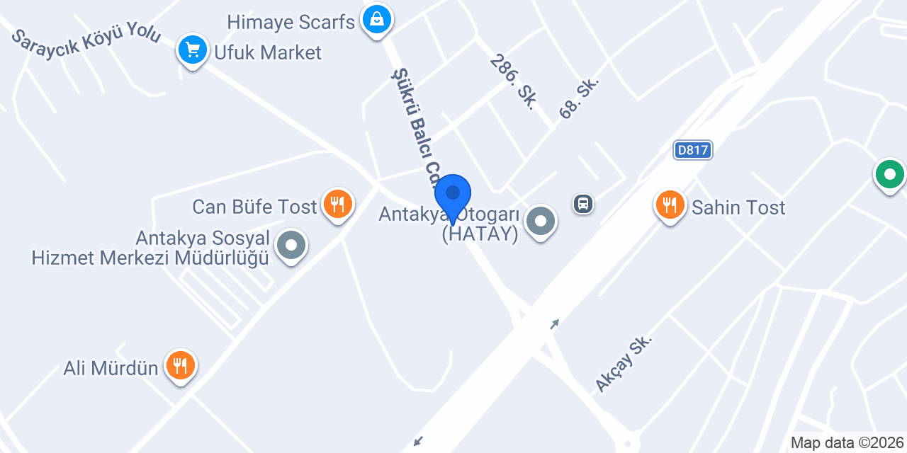 Antakya Otogar Taksi konumu