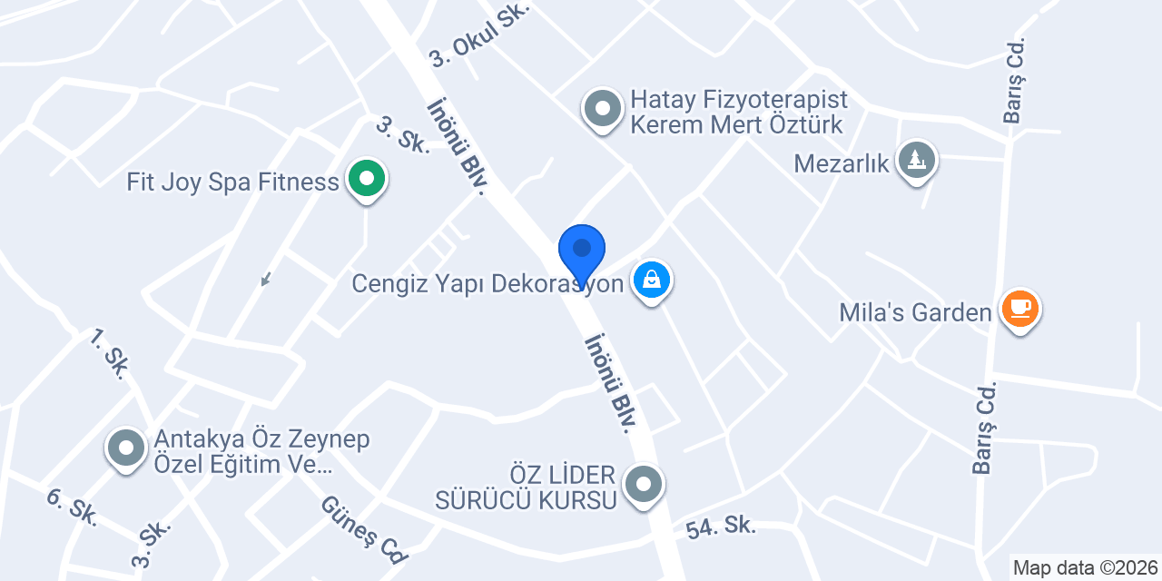 Antakya Psikoteknik konumu
