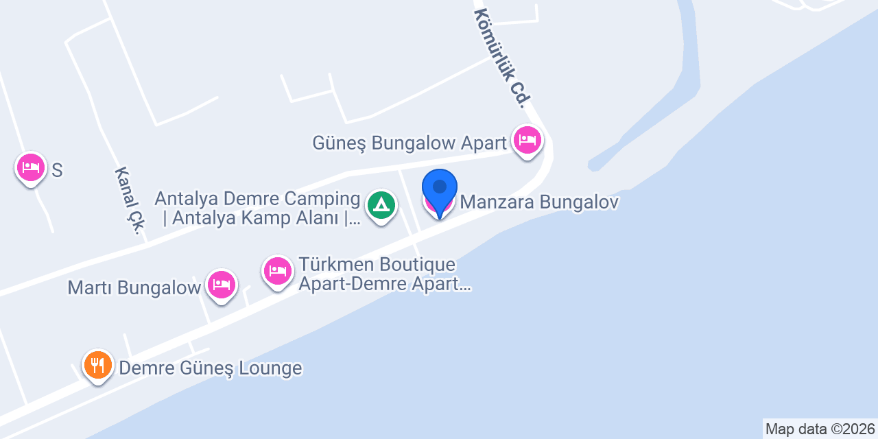 Manzara Bungalov konumu