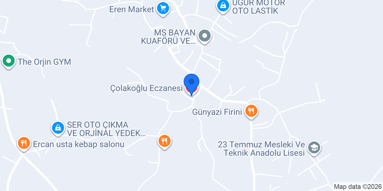 Çolakoğlu Eczanesi konumu