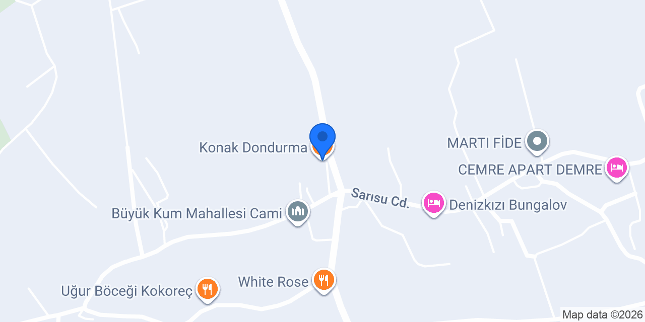 Konak Dondurma konumu